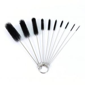 10pcs Brosse Paille Multipurpose Poils Doux Nettoyeur De Paille Flexible Biberon Sucette Brosse - Neuf