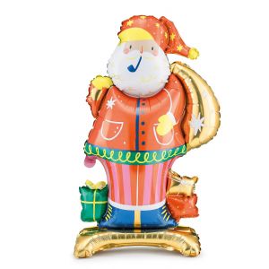 Ballon Aluminium P&egrave;re No&euml;l 63 X 106 Cm Mod&egrave;le Unique - Neuf