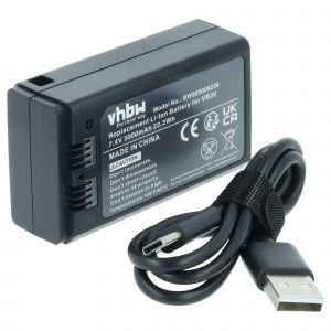 vhbw Batterie compatible avec Godox V1, Ring 72, V1 Pro, AD100 Pro, MF-R76, V100 flash d'appareil photo (3000mAh, 7,4V, Li-ion) - Neuf