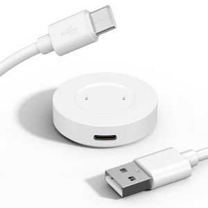 MEVRONISSHOP-C&acirc;ble USB 80 cm + Base de Chargement 2 Broches, Compatible avec Huawei Watch GT/2/2E, Compatible avec Honor Watch Dream, Watch Magic/2, Chargeur Magn&eacute;tique (USB C_Blanc) - Neuf