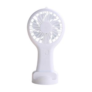 Mini ventilateur portable blanc rechargeable par USB - Neuf