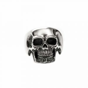 Bague Homme T&ecirc;te De Mort Pure Skull Argent - Neuf