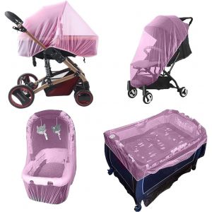 Kalanka-Moustiquaire Poussette Universelle, Capote Cosy Pour Moustiquaire Lit Bébé, Protection Anti Insectes Pour Landau, Lit Parapluie Et Auto Siège, Haute Densité Filet Anti Moustiques Élastique Et - Neuf