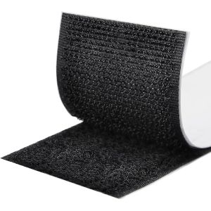 Scratch Autocollant Double Face,Rubans Adhésifs,Bande Agrippantes Adhésives,Hook Loop Bande Pour Tous Les Types D'installations Cadre Photo (Noir,50 Mm X 5 M) - Neuf