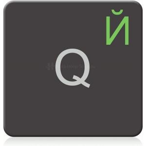 Clavier Russe [Vert Clair - 14X14Mm] Autocollant Clavier Macbook Pro - Neuf