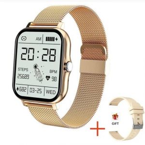 Original 1.83 ''Montre Intelligente Fitness Horloge Moniteur Cardiaque Sport Smartwatch Bluetooth Appel Montres Pour Hommes Femmes Xiaomi Huawei 2025.Gold2. - Neuf
