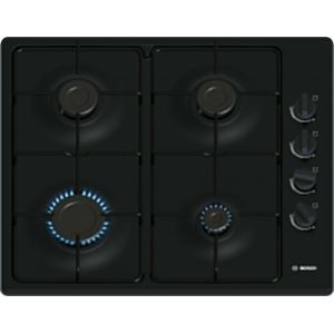 Table de cuisson gaz Bosch PBP6B6K80 - S&eacute;rie 2 - 58 x 4,5 x 51 cm - Neuf