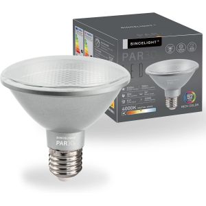 Kal-Ampoule Led Par30s Avec Culot E27, Réflecteur Optique 38°, 10w, Couleur Riche Ra¿92, Neutre Blanc 4000k, 900 Lumens Équivalent À 90w Halogène, Paquet De 1 - Neuf