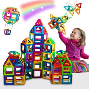 ERYI-Construction Magnetique Enfant 38 Pièces Blocs De Construction Magnétiques Enfants Educatif Jeu Aimant Magnetic Jeu Jeux Jouet Enfant 3 4 5 6 7 Ans Cadeau Fille Garcon 3 4 5 6 Ans - Neuf