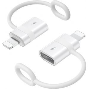 Adaptateur Usb C Vers Lightning Avec Charge Rapide 36W Pd, Adaptateur Usb-C Femelle Vers Lightning Mâle Pour Iphone 14/13/12/11/Ipad/Ipod/Airpods, Avec Boucle Anti-Perte, Pas Pour Audio/Otg,[Z3232] - Neuf