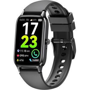 KAL-Montre Intelligente Pour Homme Et Femme, R&eacute;pondre/Passer Des Appels, Montre De Fitness De 4 Cm Avec Moniteur De Fr&eacute;quence Cardiaque/Sommeil, Montre Intelligente Pour Android Ios - Neuf