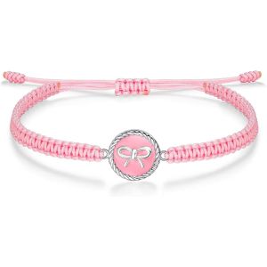 Kalanka-Bracelet Cordon Filigrane Argent 925 Infini Amour Coeur Arbre De Vie Bracelet Pour Fille Femme Ado R&eacute;glable, Anniversaire Journ&eacute;e Enfants Bijoux - Neuf