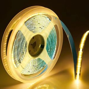 Ruban Cob Bande Adh&eacute;sives Autocollante, Bande Led Blanc Chaud 3000k &Agrave; Batterie, Guirlande Lumineuse Led Avec Batterie, Pour D&eacute;coration De F&ecirc;te &Agrave; Domicile.(3m)[Rub9224444] - Neuf