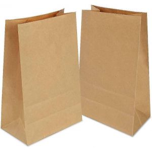 Sac en papier kraft 100,petit sac en papier 9 x 18 x 5,5 cm,sacs cadeaux en papier kraft 100 % recyclé (marron) - Neuf