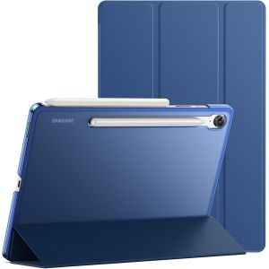 TIANYI-Coque pour Samsung Galaxy Tab S10 Lite / S10 FE / S9 FE 10,9 Pouces, &Eacute;tui Housse Protection Tablette Fine Folio Support Dos Translucide &agrave; Trois Volets, Soutien Chargement du S Pen (Marine) - Neuf