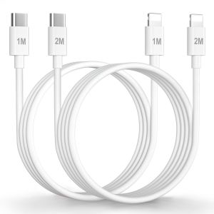 JGD-C&acirc;ble USB C vers Lightning 1M+2M [Certifi&eacute; MFi],Cable Chargeur USBC Cable iPhone USB C C&acirc;ble Lightning Cable Charge Rapide Cordon Chargeur iPhone Fil USBC pour iPhone14/13/12/11/XR/8/7/SE/iPad - Neuf