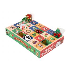 5 bo&icirc;tes surprises vides pour calendrier de l'Avent de No&euml;l &agrave; faire soi-m&ecirc;me, 24 cases - Neuf