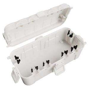 Boîte à câbles étanche pour l'extérieur,étanche IP54,idéale pour protéger les rallonges,les multiprises et les fiches coudées (29 cm × 13,2 cm × 10),blanc - Neuf