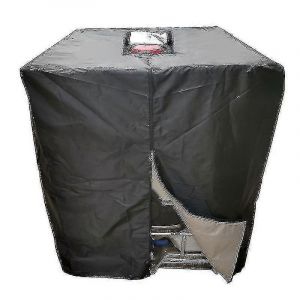Housse de protection &eacute;tanche et anti-poussi&egrave;re pour r&eacute;servoir d'eau de pluie IBC de 1000 litres, protection solaire et UV, en tissu Oxford 210D. - Neuf