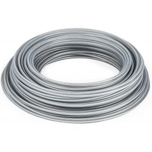 Fil Coupe Bordure Bobine de Fil Debroussailleuse en Acier 3mm / 41M Fil Nylon pour Debroussailleuse Renforce Fil Rotofil pour Jardin de Mauvaises Herbes - Neuf