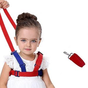 Laisse De S&eacute;curit&eacute; Anti-Perte,2 En 1 Harnais De Marche De S&eacute;curit&eacute; Pour B&eacute;b&eacute; Ceinture De Marche En Laisse D'enfant (Bleu) - Neuf
