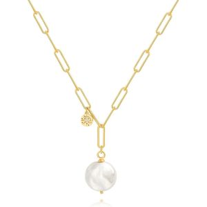 Kal-18k Or Mode Long Collier Pendentif Collier Pour Les Femmes Filles Fait &Agrave; La Main Bijoux Minimaliste Mode En Forme De Y Pull Collier Cadeau Pour Elle - Neuf
