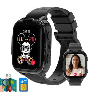 2025 Nouveau Pour Xiaomi Gps Montre Intelligente Pour Enfants 4G Piste Vidéo Appel Caméra Sos Affichage Étanche Localisation Lbs Tracker Smartwatch.Black.Gps Kids Watch - Neuf