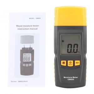 XYONG Detecteur d'humidite du bois GM605, type aiguille, portable, LCD, retroeclaire, testeur de teneur en eau - Neuf