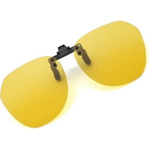 Lunettes De Soleil &Agrave; Clipser Jaunes - Lunettes De Soleil Polaris&eacute;es &Agrave; Clipser Sur Des Lunettes Unisexes, Lunettes De Soleil Polaris&eacute;es &Agrave; Clipser Sans Monture Pour Femmes Et Hommes - Neuf