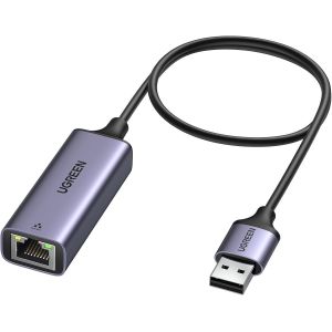 NFGR-Adaptateur Usb Vers Ethernet Rj45 Gigabit 1000Mbps Lan Réseau Compatible Avec Macbook Pro Air Hp Pavilion Switch Mi Box S 4 3 Windows 11 10 8,1 8 Mac Os Linux 50Cm Câble - Neuf