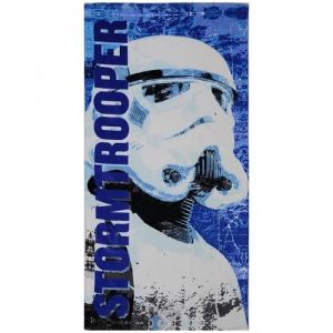 Serviette De Plage - Star Wars - Stormtrooper - Noir Et Blanc - 80x150 Cm - Synth&eacute;tique - Neuf