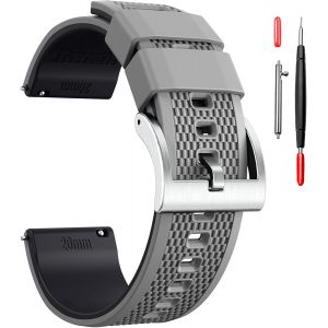 Kal-Bracelet De Montre En Toile À Dégagement Rapide - Bracelet De Rechange En Tissu Militaire Pour Homme Et Femme - Choix De 18 Mm, 20 Mm, 22 Mm, 24 Mm - Convient Pour Un Usage Intensif 24mm Vert - Neuf