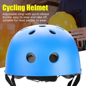 Casque A Sangle Reglable, Equipement De Protection De La Tete, Equipement D'escalade Et De Derive En Plein Air (Bleu-L) - Neuf