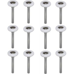 Lot de 12 rouleaux de porte de garage en nylon pour porte de garage en acier 5 cm - Neuf