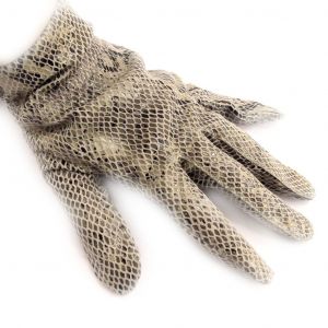 Promotion ! Gants Femme Cuir 'scarlett' Beige Python - Taille Unique - Neuf