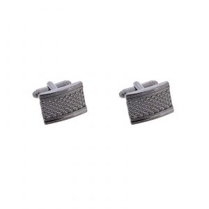 Boutons De Manchette Rectangulaires ¿¿ Motifs Pour Homme, Or, Argent, Gris, Avec Coffret Cadeau - Neuf