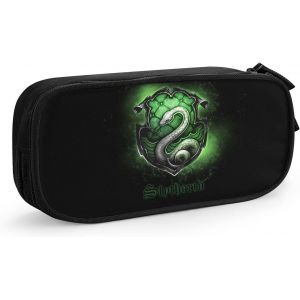 Trousse de maquillage Harry Potter Serpentard - Double couche - Trousse de toilette de voyage - Neuf