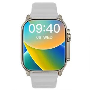 T800 Ultra montre intelligente 2025 49mm homme femmes Bluetooth appel BT musique Sport sans fil charge Smartwatch pour Android IOS Silver tape - Neuf