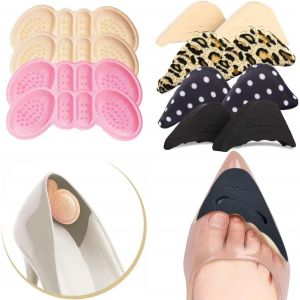 Kalanka-Crazy Bean 4 Paires Coussinet Chaussure Protege Talon Coussinets De Coussin, 4 Paires Protege Orteil Mousse Rembourrage Coussinet Orteil, Semelle Chaussure Trop Grande - Neuf