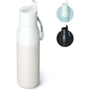 Letnerny-Bottle Flip Top 500ml - Bouteille Isol&eacute;e En Acier Inoxydable | Thermos, Sans Bpa | Garde Les Boissons Froides Et C S, Granite White - Neuf