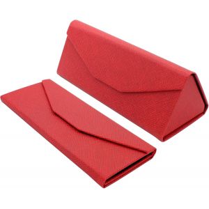 CAUC-&Eacute;tui Pliable &agrave; Lunettes de Soleil - Bo&icirc;te Rigide [Triangulaire] avec [Fermeture Magn&eacute;tique] et Doublure Int&eacute;rieur Protection Vue Lecture Fashion Design Unisexe Femme Homme Enfant Voiture Mode - Neuf
