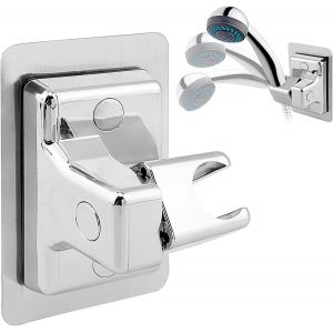 JGD-Support de pommeau de douche rotatif &agrave; 360&deg; sans per&ccedil;age - Support de douche r&eacute;glable universel pour douchette ou pommeau de douche - Neuf