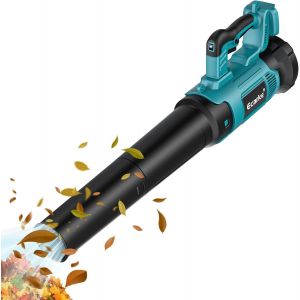 MEVRONISSHOP-Souffleur sans Fil pour Makita 18V : 500CFM avec Moteur sans Balais, Bouton de Verrouillage et 6 Vitesses R&eacute;glables pour Jardin et Entretien des Pelouses, Vitesse du Vent 150MPH (Sans Ba - Neuf