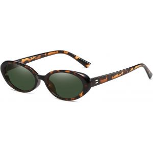 Petite Ovale Lunettes De Soleil Homme Femme, Vintage Lunettes De Soleil Ovale Années 90 Retro Rondes Protection Uv - Neuf