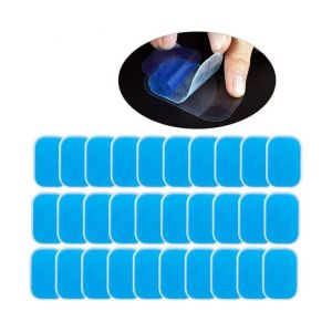Lot De 60 Coussinets De Gel Ems De Qualité Supérieure Pour Entraîneurs Abdominaux - Haute Conductivité, Réutilisables, Confortables Et Durables Pour Une Stimulation Musculaire Efficace - Neuf