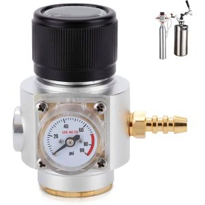 Ulteronixshop-R&eacute;gulateur de Pression de CO2,R&eacute;ducteur de Pression CO2 de F&ucirc;t,D&eacute;tendeur de CO2 R&eacute;gulateur,R&eacute;ducteur de pression,R&eacute;gulateur de CO2 Bi&egrave;re R&eacute;glable,tireuse a biere,Mini R&eacute;gulateur de Gaz pour Fabricatio - Neuf