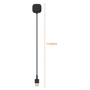 Chargeur Compatible Avec Fitbit Versa 4 / Versa 3 / Sense 2 / Sense - Cable Usb 1 Metre Adaptateur Charge Montre Phonillico© - Neuf