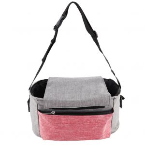 Sac De Rangement Pour Poussette, Organiseur Pour Couches, Jouets, Mouchoirs, Biberons (Gris Et Rouge) - Neuf