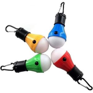 Lumi&egrave;res De Camping Aliment&eacute;es Par Batterie,4 Pcs Lampes De Tente Ampoule Accessoires De Camp Lumineux - Neuf