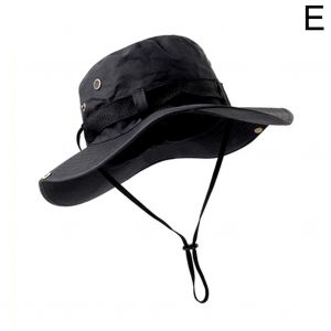Chapeaux De Soleil Pour Hommes Casquette De Pêche En Plein Air À Large Bord Protection Anti-Uv Femmes Chapeau Seau Été Randonnée Casquettes De Pêcheur - Type Black #B - Neuf